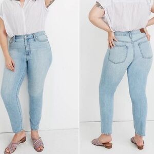 MADEWELL NWT THE PERFECT VINTAGE JEAN LIGHT BLUE WASH PLUS SIZE 36 HIGH RISE